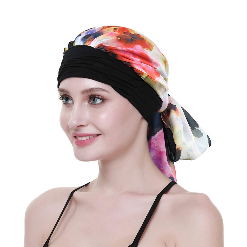 FocusCare Chemo HeadWraps For Cancer Patients Feminine HeadBands Bandana Caps - Image 4